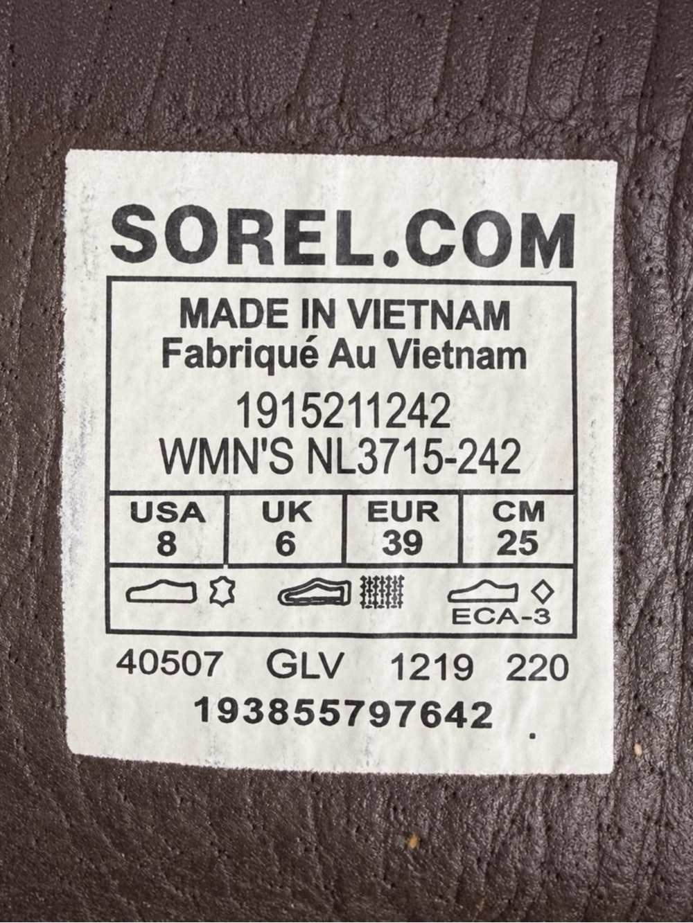 SOREL Cate Lace Womens 8 Redwood Brown Leather Waterproof City Chic Ankle Boots - Picture 12 of 14